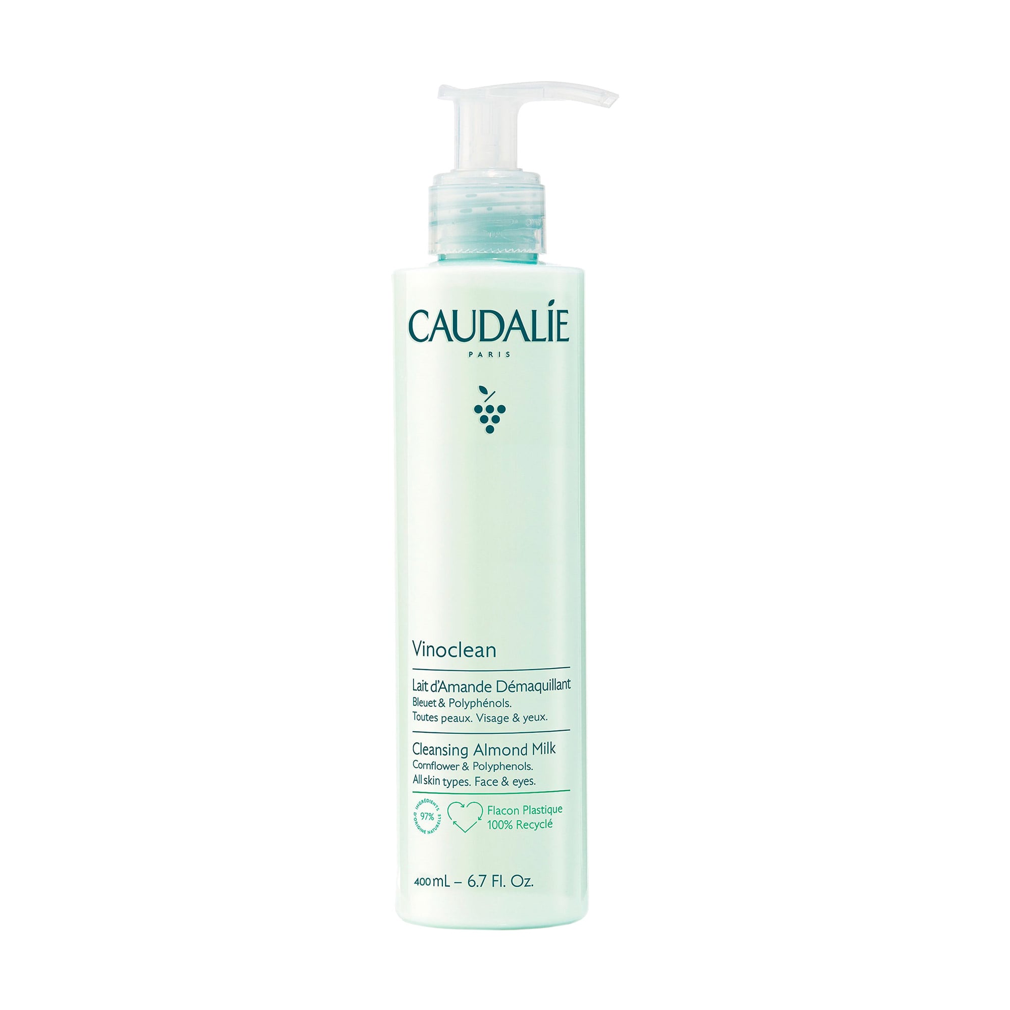 Мигдальне молочко для зняття макіяжу Caudalie Vinoclean Cleansing Almond Milk, 400 мл